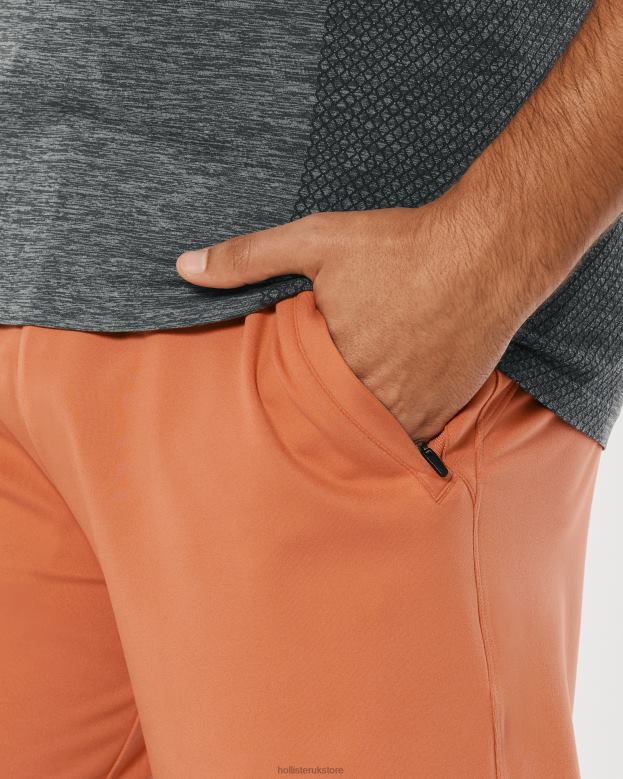 Bottoms Hollister Men Gilly Hicks Active Recharge Shorts 7\\ 488201321 Orange